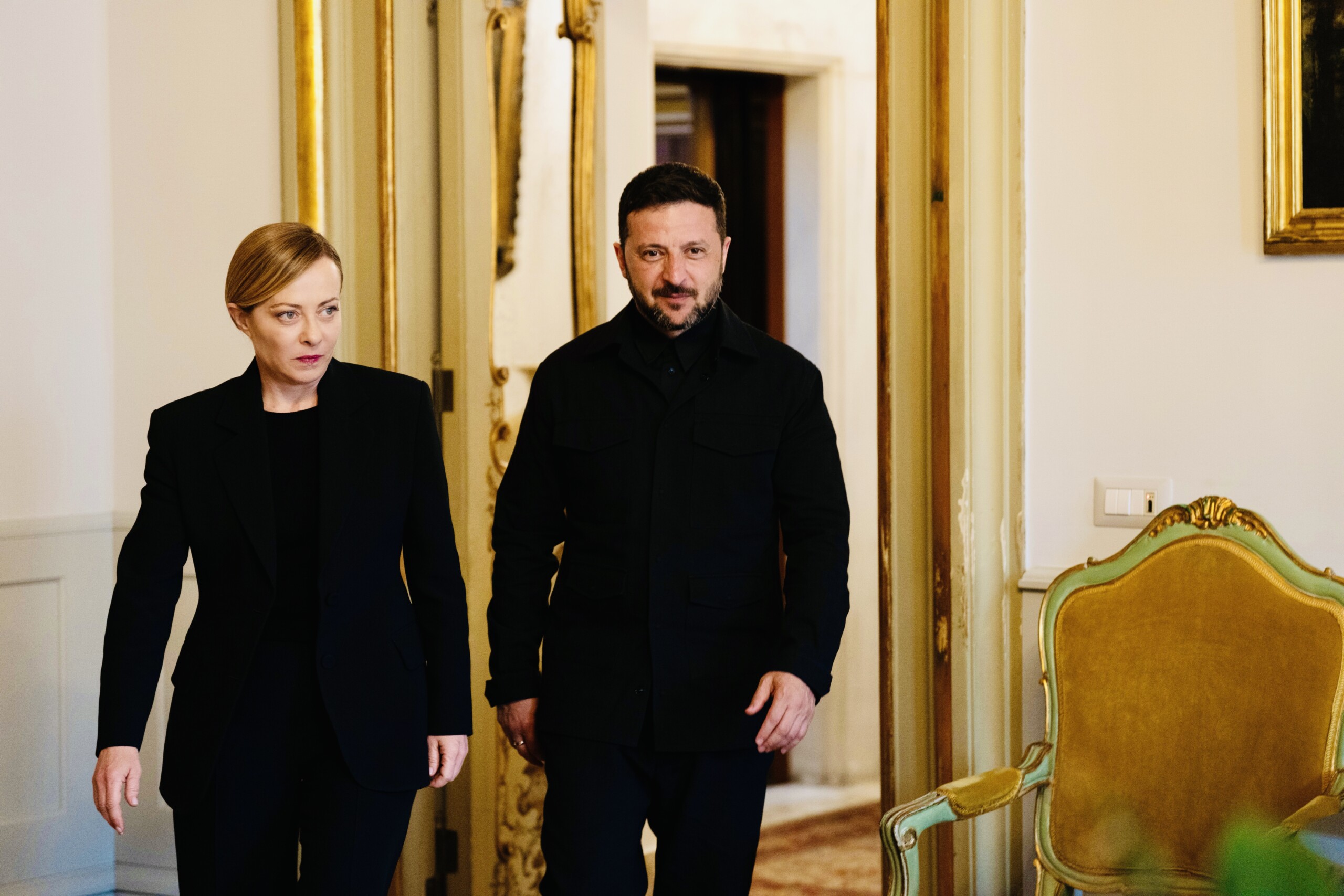ukraine samedi meloni en visioconference avec les dirigeants europeens scaled