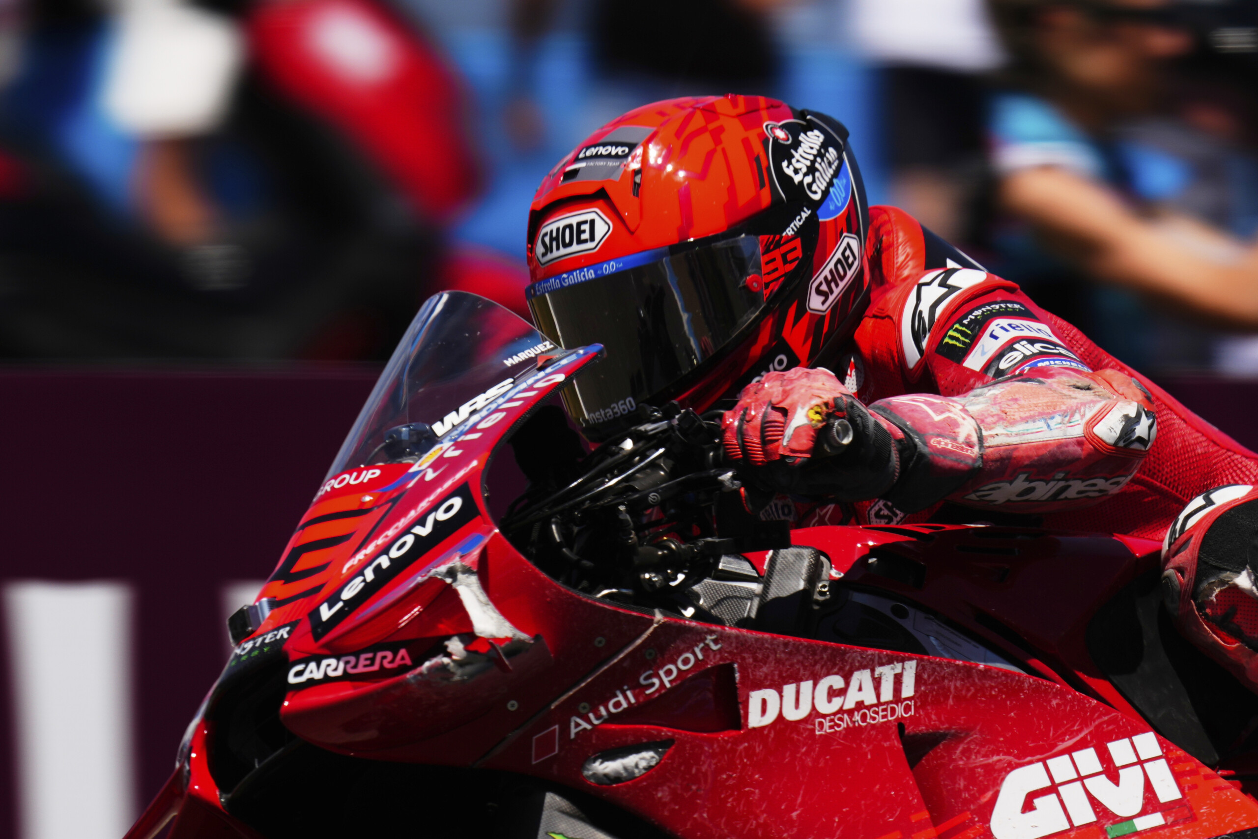 motogp gp daragon marquez domine les pre qualifications bagnaia entre difficilement dans le top 10 scaled