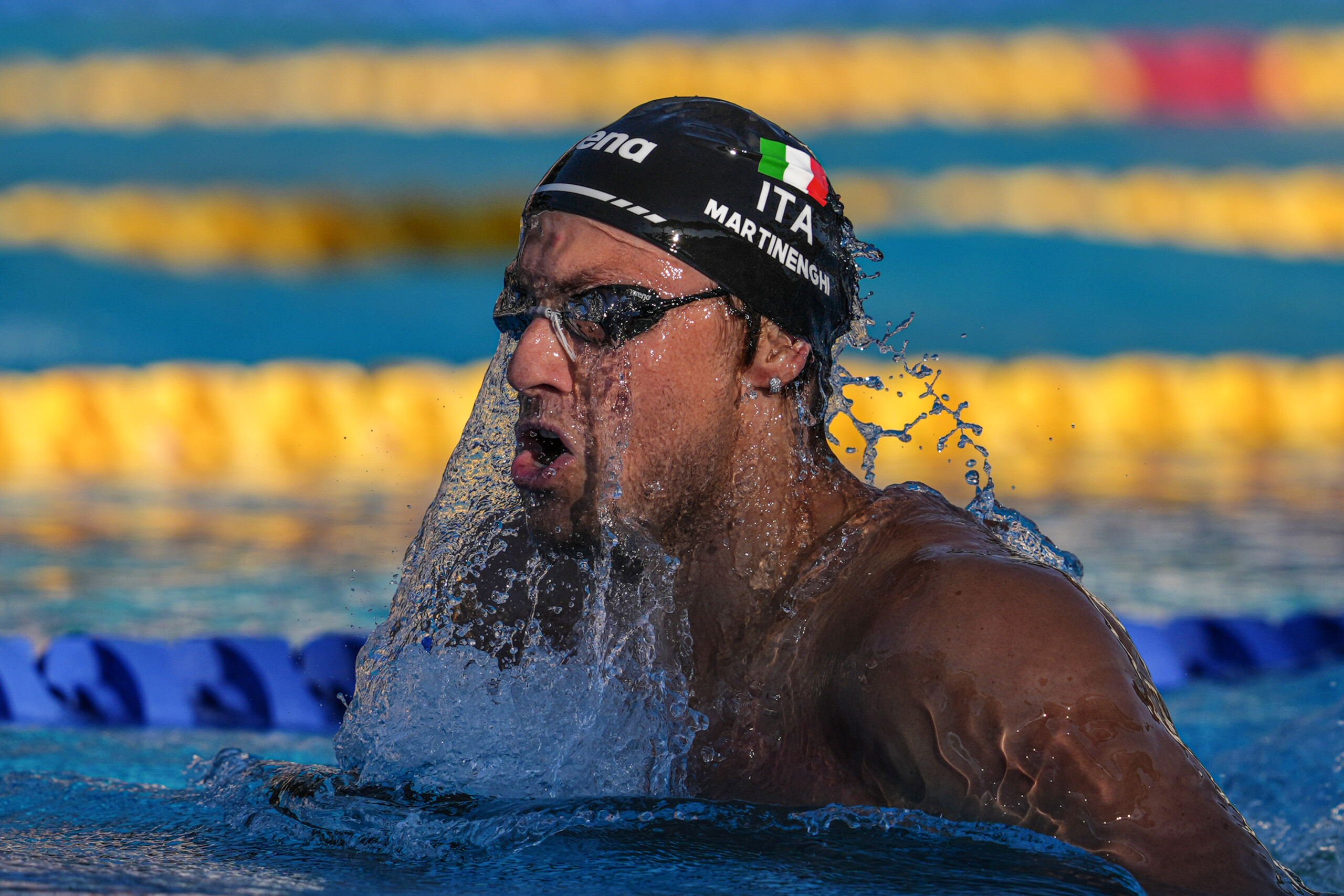 natation championnats du monde martinenghi en finale du 100 m brasse scaled