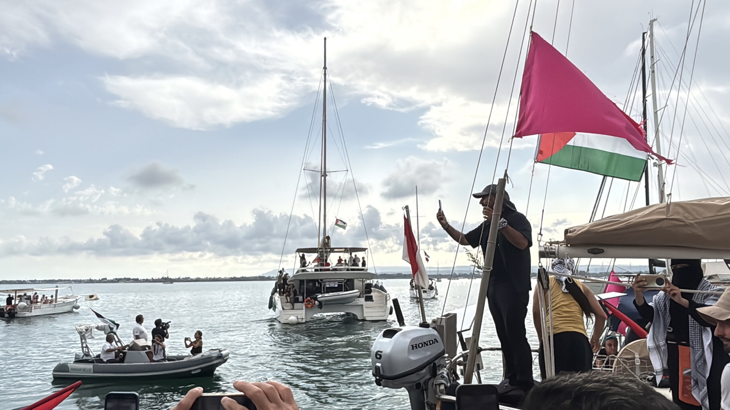 moyen orient les bateaux de la global sumud flotilla ont quitte augusta scaled