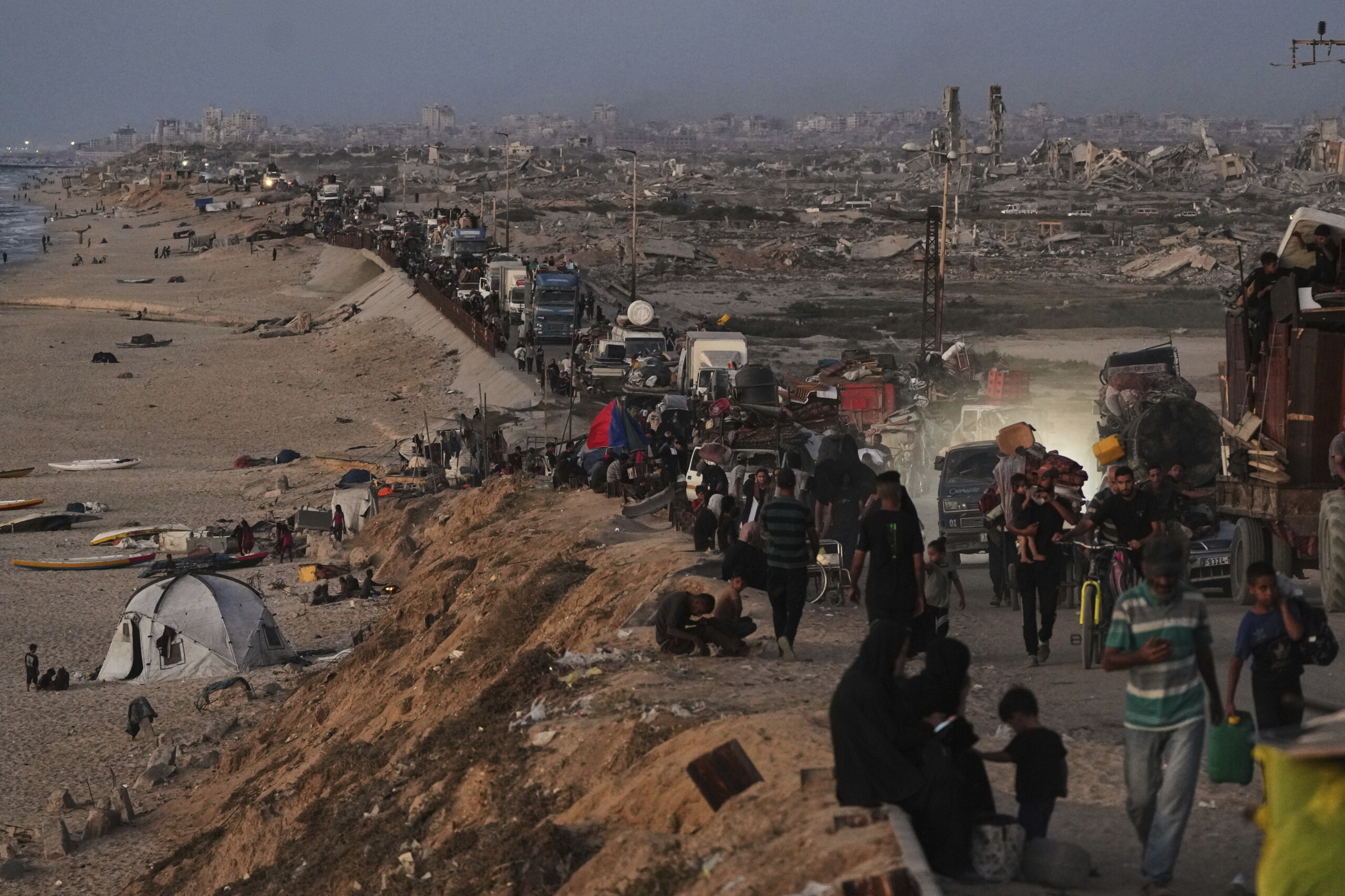 moyen orient larmee israelienne ouvre un nouveau couloir devacuation vers le sud de gaza scaled
