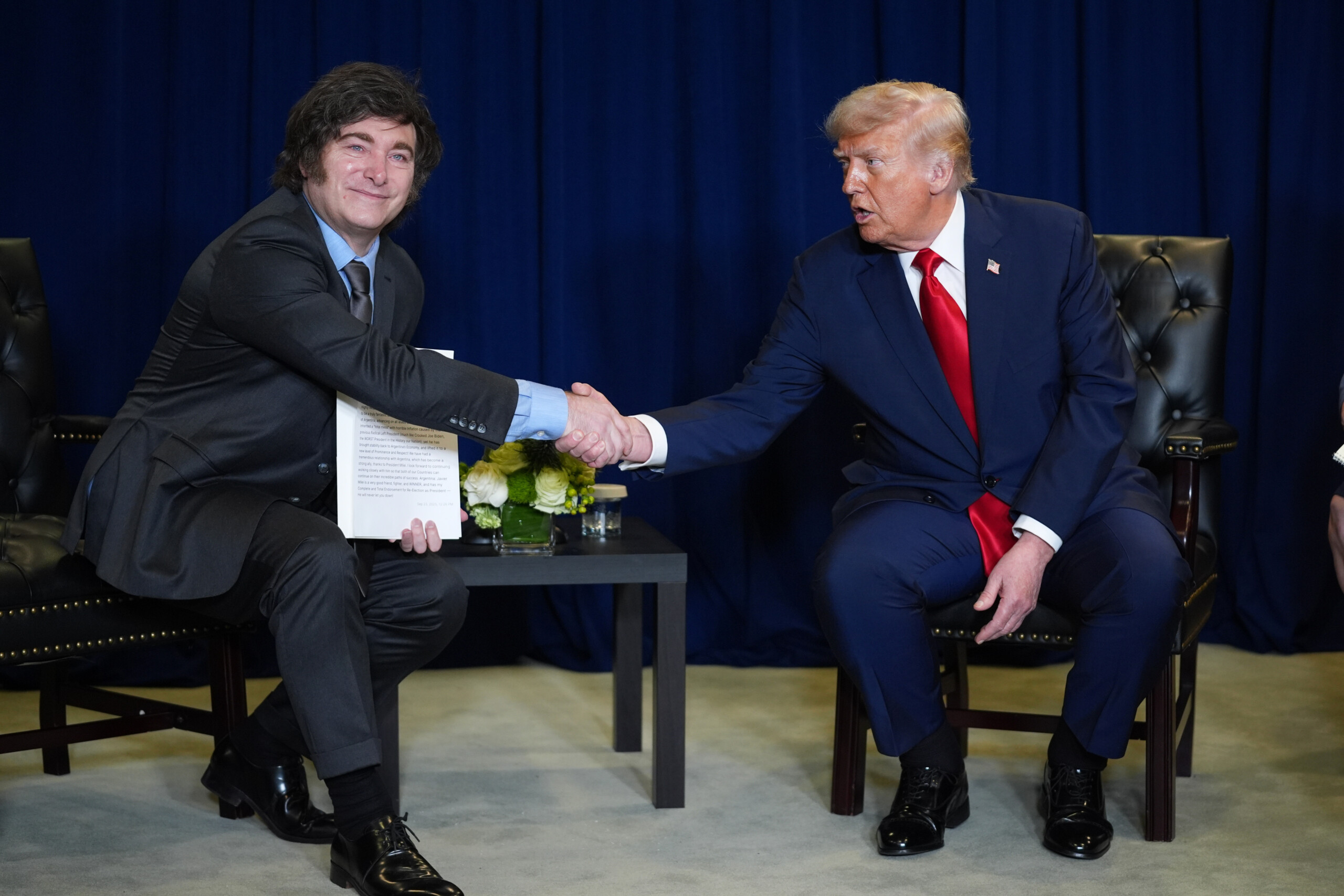 argentine trump rencontre milei en marge de lassemblee generale des nations unies il a mon soutien total scaled