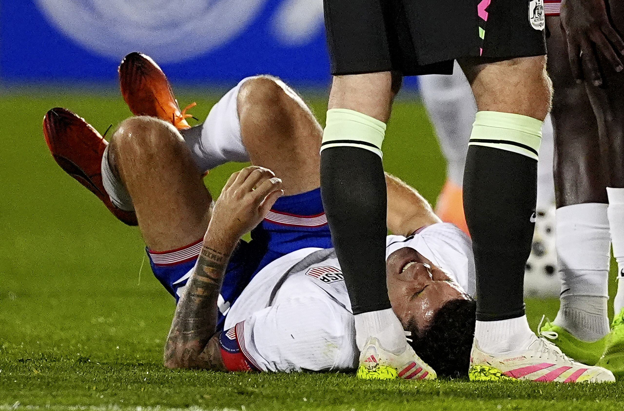 football blessure de pulisic lors du match amical etats unis australie scaled