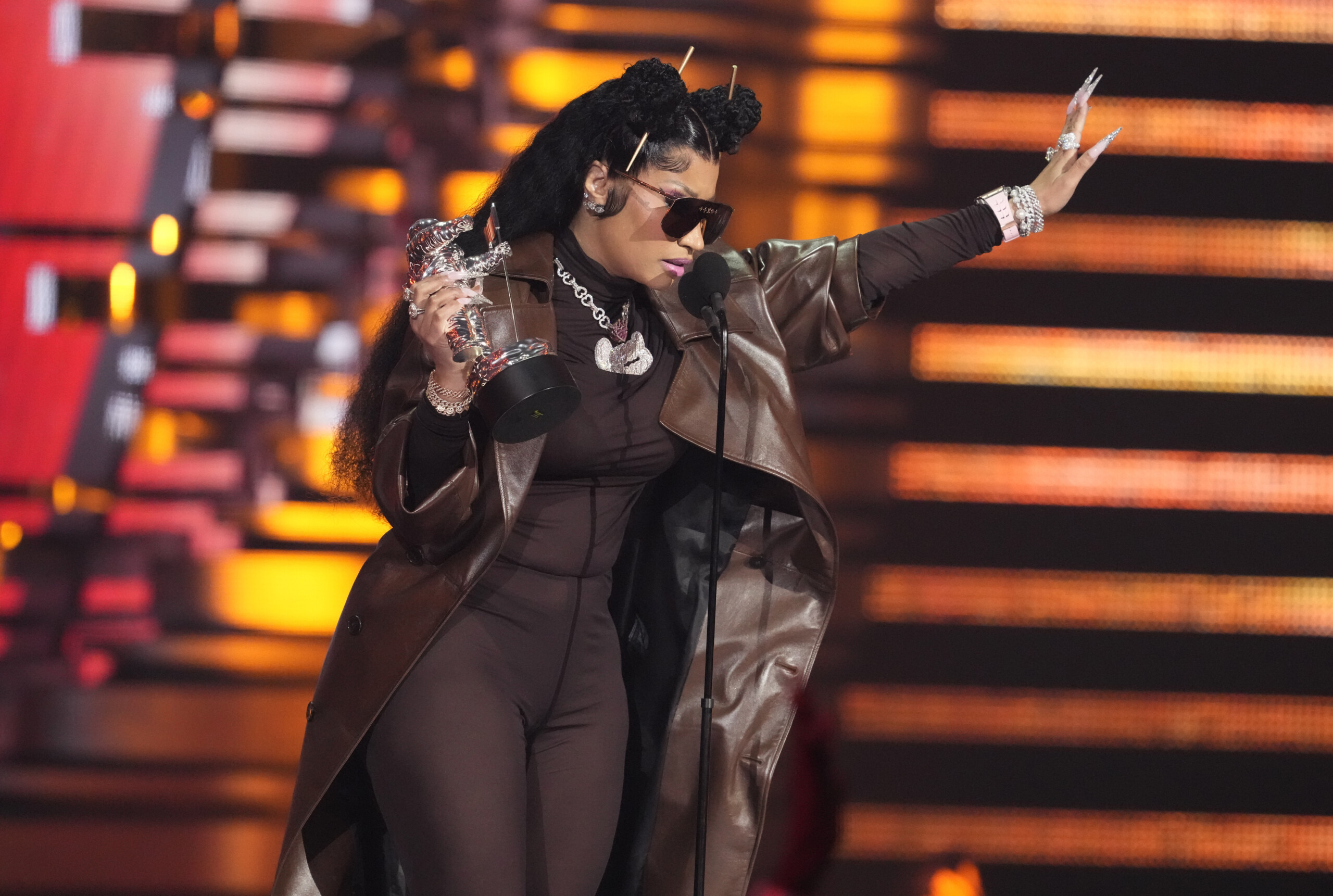 etats unis la rappeuse nicki minaj sur scene avec trump je suis sa fan numero un scaled