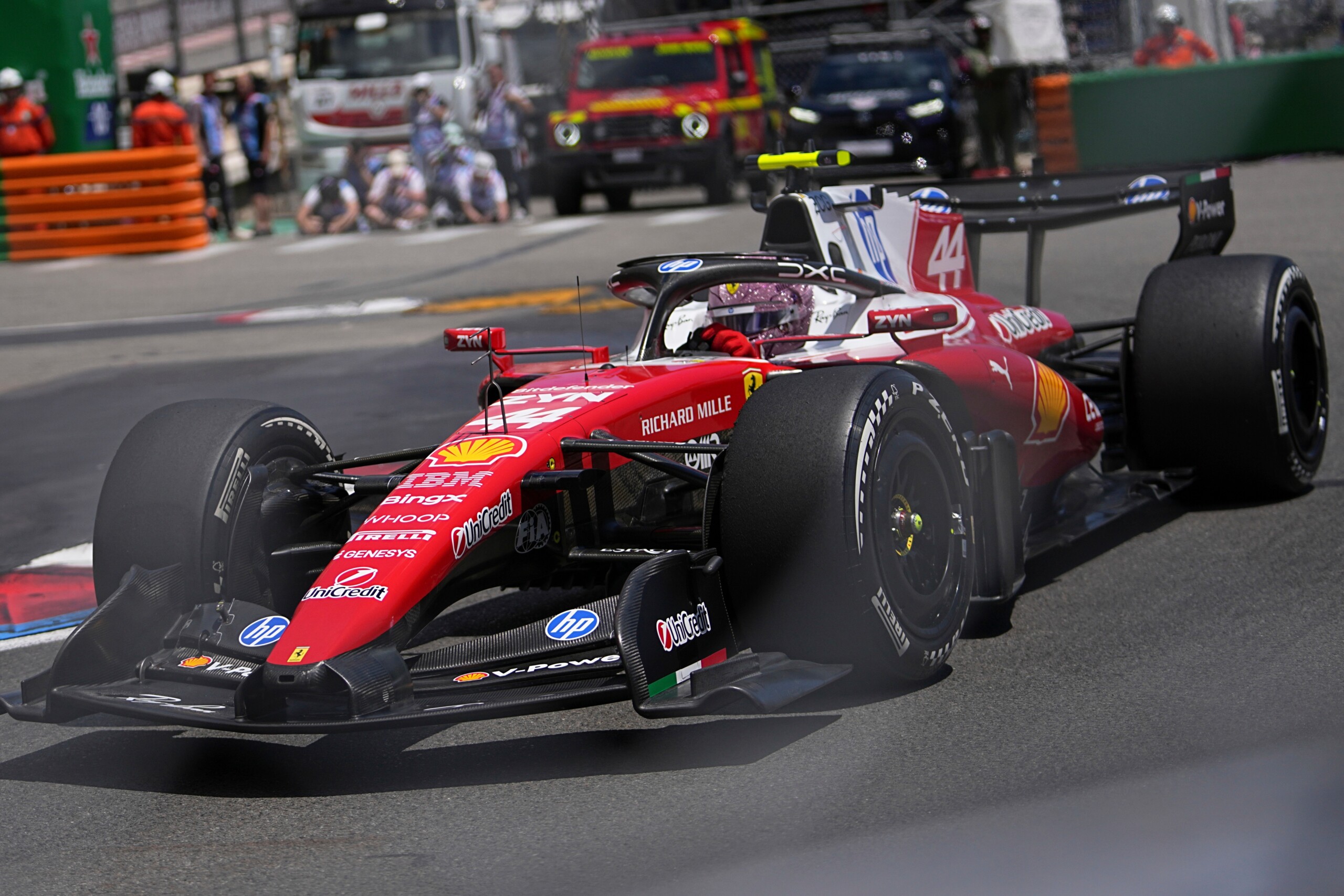 gp de monte carlo la ferrari domine egalement la fp2 hamilton devant leclerc scaled