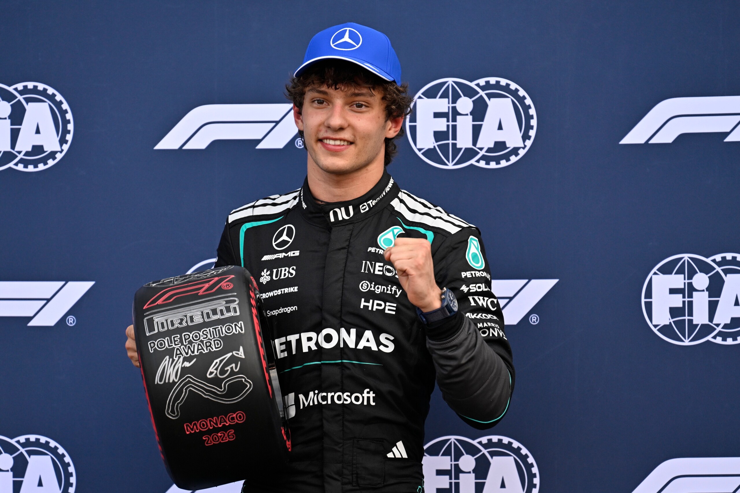 f1 antonelli heureux pour la pole a monte carlo je suis alle a la limite scaled